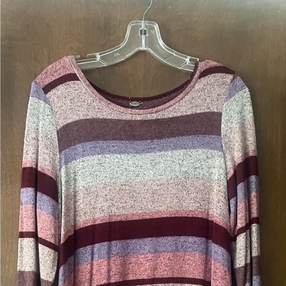 Striped Long Sleeve dress - Multicolor